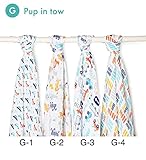 aden + anais (エイデンアンドアネイ) おくるみ 4枚セット ディズニー TEA 出産祝い 【並行輸入品】 (G Pop in tow)