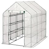 武田コーポレーション 温室・園芸・棚 グリーン 143×213×193cm スーパーグリーン温室 SGO-140