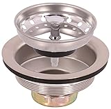 Composite Drain Strainer Assembly 3-1/2" - 4" Dia. Stainless Steel [並行輸入品]