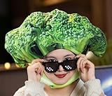 [DOKiDOKi] ブロッコリー 帽子 コスプレ【可愛い】 変身 頭 被り物 着ぐるみ かぶりもの ふわふわ 可愛い キュート ハロウィン 野菜 八百屋 マッチョ