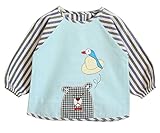 キッズ スモック キッズスモック 子供 絵画用 防水エプロン グリーン