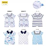 MYDABABY キッズ コーマコットン 赤ちゃん ロンパース 60 70 80 90 6ヶ月～2歳 LOVE矢印 90