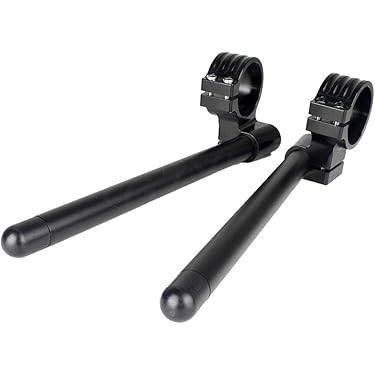 軽量アルミストレートハンドル&コルクハンドルノブ フルセット  ブラック アルミ ブラック 22.2mm φ22.2 ハンドル/クランプ セットバック