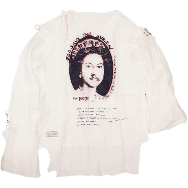 トップス Indian Kadi Sheeting Bondage MuslinShirt Amazon.co.jp: [666] [Seditionaries] STM0024 MUSLIN TOP L/S