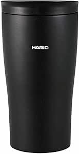 HARIO(ハリオ) タンブラー ブラック 300ml HARIO フタ付き保温タンブラー STF-300-B
