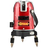 FUKUDA フクダ 5ライン レーザー墨出し器 EK-451DP 4方向大矩ライン 4垂直・1水平 墨出し器 レーザーレベル 地墨ポイント クロスラインレーザー墨出し器