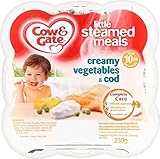 Cow & Gate Little Steamed Meals Creamy Vegetables & Cod 10mth+ (230g) 牛とゲートが少し（ 230グラム）を、食事クリーミー野菜やタ