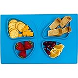 ベビー用バタフライプレースマット – シリコン製洗える幼児用プレースマット – 食べ散らかし防止 One Size ブルー TN-1203282