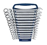 GearWrench 9901 12 Piece Metric Flex-Head Combination Ratcheting Wrench Set by KD Tools [並行輸入品]