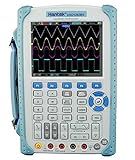 Hantek DSO1202BVオシロスコープUSB LCDディスプレイハンドヘルドデジタルマルチメーターOsciloscopio Storage 200MHz 2チャンネル1GSa / s DMMロ