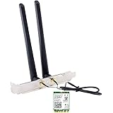 AX210 WiFi 6e lanカード、AX210NGW はWiFiを6GHz、2230、2x2 AX+BT 5.3+トライバンドに拡張、RF ケーブル (11 インチ)、5dBi 高利得アンテナとブラケット