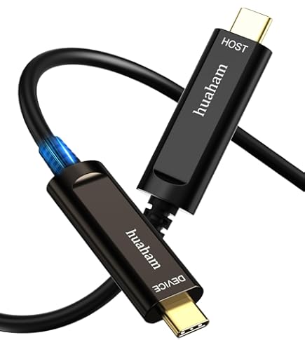 Amazon.co.jp: huaham USB A - USB C 光ファイバケーブル 33フィート