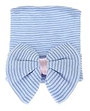 GEMVIE 新生児 ハット コットン キャップ リボン飾り 0-6ヶ月 柔らかい 誕生日 百日祝い ストライプ 赤ちゃん ベビー 保温 きれいめ　撮影 4