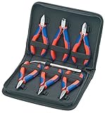KNIPEX 00 20 16 7-Piece Electronic Pliers Set [並行輸入品]