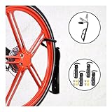 4pcs自転車サイクリング壁マウントフックハンガーラックガレージスチールホルダースタンド