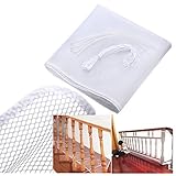 Sumnacon 安全ネット 子供 落下防止/転落防止 階段 ベランダ 丈夫 編み目が細かい ベビーゲート 子供安全のため 簡単設置 3M