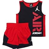 NIKE(ナイキ)エア・ジョーダン 赤x黒AIR JORDANジャンプマンタンクトップxショートパンツ上下2点セット (12months（身長約75-80cm）) [並行輸入品]