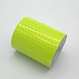 RaiFu 反射テープ 蛍光反射 フィルム ステッカー 超高輝度 耐久性 事故防止 安全警告 誘目 テープ 3メートル* 5センチメートル 蛍光グリーン