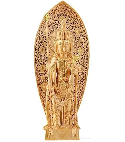 Amazon｜海宇工芸(kaiu art) 木彫り仏像 小仏-向源寺形【十一面観音