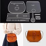 DIYレザークラフトアクリルレザーショルダーバッグハンドバッグパターンステンシルテンプレート