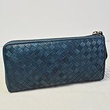 ポニーメッシュ 長財布 L字ファスナ BULE ブルー ウォレット ポニーレザー 本革財布 馬革 Wallet No.22596 サイフ