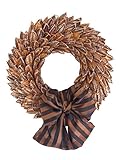 彩か SAIKA リース M マスタードゴールド インテリア 玄関飾り シック CXO-119Mm Bean Pod Wreath M Mustard gold