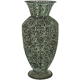 Oriental Furniture Wrought Iron Fluted Display Vase [並行輸入品]
