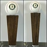 Oakland Athletics BaseballソリッドOakタップハンドル( 11.5インチ、ダークウォールナット) 11.5"