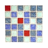 シール式モザイクタイルシート デコレ［ピュレ/10枚セット］/トロワ/1枚サイズ：15cm×15cm/Z3K