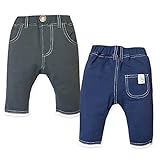 (チャコール/90cm) ベビー服 女の子 ハーフ レギンス パンツ レギパン ボトム UZULAND レース ワッペン ウエストゴム 女児 ベビー