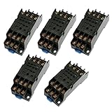 uxcell　リレーソケット　ベース　DINレールマウント　14端末　DYF14A　5個入り