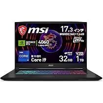 Amazon.co.jp: 【最新第13世代Core i9 & RTX 4060搭載】 MSI 