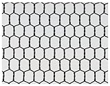 吉田隆 ビニール亀甲金網 黒 #20X10X450X30m