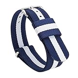 Gemony NATO Strap幅20 mm高級ナイロン編み取り替えDW ペーパーバック版 (20mm, SWB-114D)