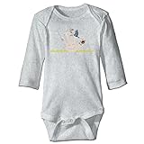 NINKI ベビー服 おもしろ ペット 映画 長袖 カバーオール 6ヶ月~24ヶ月 100%コットン 出産祝い Size 18 Months グレー