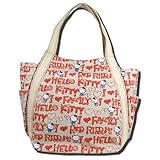[ハローキティ] Hello Kitty キティちゃんのトートバッグMMサイズ GD-HK65K002-MM (No.17ハローキティ・レッドリボンズ)