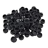 ロックホールプラグ，SODIAL(R) 3/4ブラックロックホールプラグ100個の7/8ヘッドプラグ
