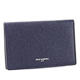 ペッレモルビダ 名刺入れ 本革 バルカ エンボスレザー メンズ ネイビー BA305-NV
