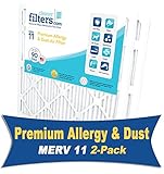 cleanerfiltersプレミアムAC炉エアフィルタ、MERV 11 ( 2 - Pack ) 20x20x2 ホワイト