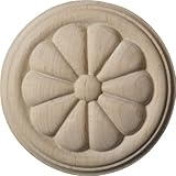 Ekena Millwork ros03 X 03real Reeseロゼット 3 1/2-Inch x 3 1/2-Inch x 1/2-Inch ROS03X03REAL 1