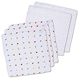 西松屋 [EFD] 5枚組ガーゼハンカチ（フルーツ・ドット柄）