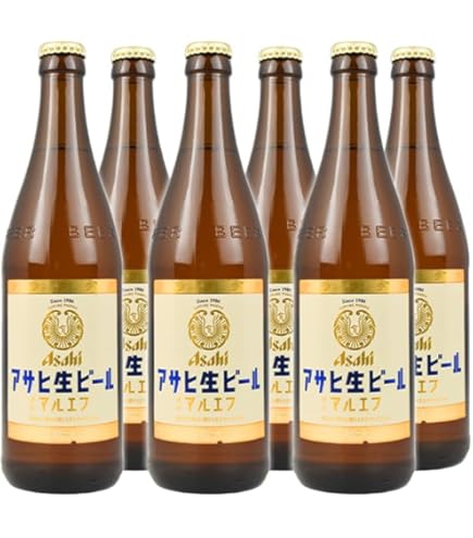 Amazon.co.jp: 瓶ビール アサヒ 生ビール マルエフ 500ml 中瓶 × 12本
