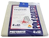 Paint Essentials 4-Feet x 12-Feet Polycoated Drop Cloth CDC412 [並行輸入品]