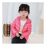 子供　可愛い　ダウンジャケット　キッズ　ダウンコート　着心地良い　保温　防寒　ピンク　130