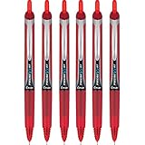 Pilot Precise V7 RT 格納式ボールペン 細字 赤インク 6本パック