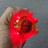 huayang| LEDライト手首ボールスピナージャイロスコープ手首と前腕手首Exerciserボール、スピナーFidget Hand Edcフィットネス強度トレインボール大人オレンジ