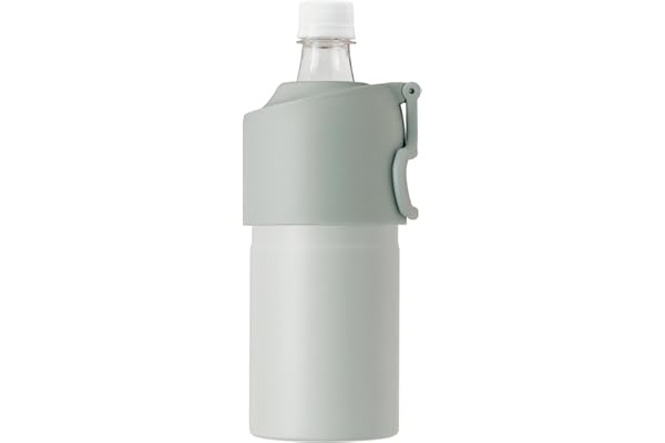 アトラス ペットボトルホルダー 水筒 保冷 ペットボトルクーラー 500ml 650ml 真空断熱 折りたたみ ハンドル 取っ手付き ボトルインボトル アイスグリーン ABIB-EIG