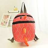 Honel バックパック リュックサック キッズリュック こ恐竜 幼稚園 子供 保育園 通学 可愛い 入園 入学 バッグ お祝い 通園バッグ 小学校　遠足に最適 レッド