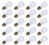 Pack of 25pcs S14 Warm Replacement Glass Bulbs 11 Watt - E26 Medium Candelabra Screw Base Light Bubs