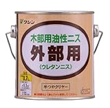和信ペイント 外部用ウレタンニス 高耐久・日焼け防止剤使用 半つやクリヤー 0.7L